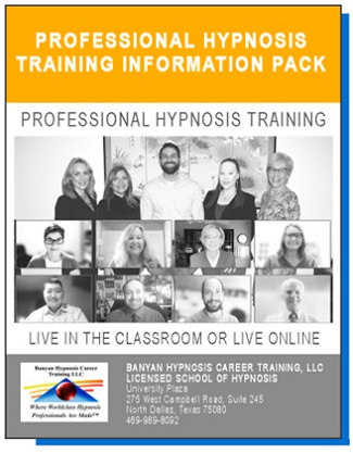 Porfessional Hypnosis Training Information Pack - Live in the classroom or Online!