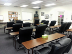 Classroom and Chairs Viewed from Back Corner Classroom and Chairs Viewed from Back Corner